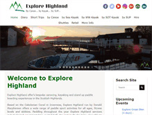 Tablet Screenshot of explorehighland.com